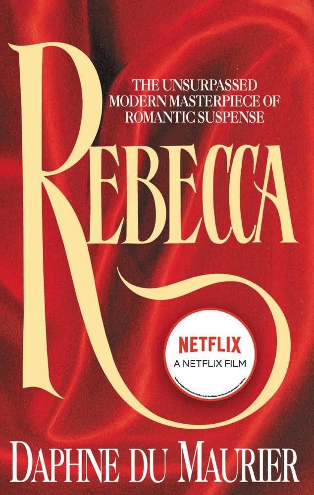 Book cover of Rebecca by Daphne Du Maurier.