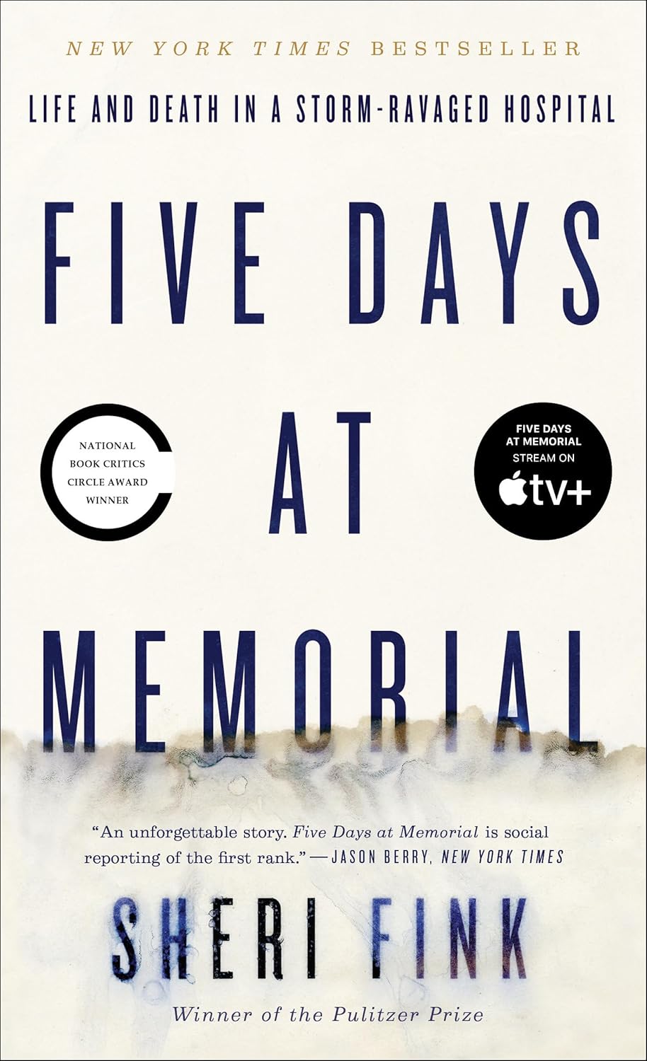 Book cover of Five Days at Memorial by Sheri Fink.