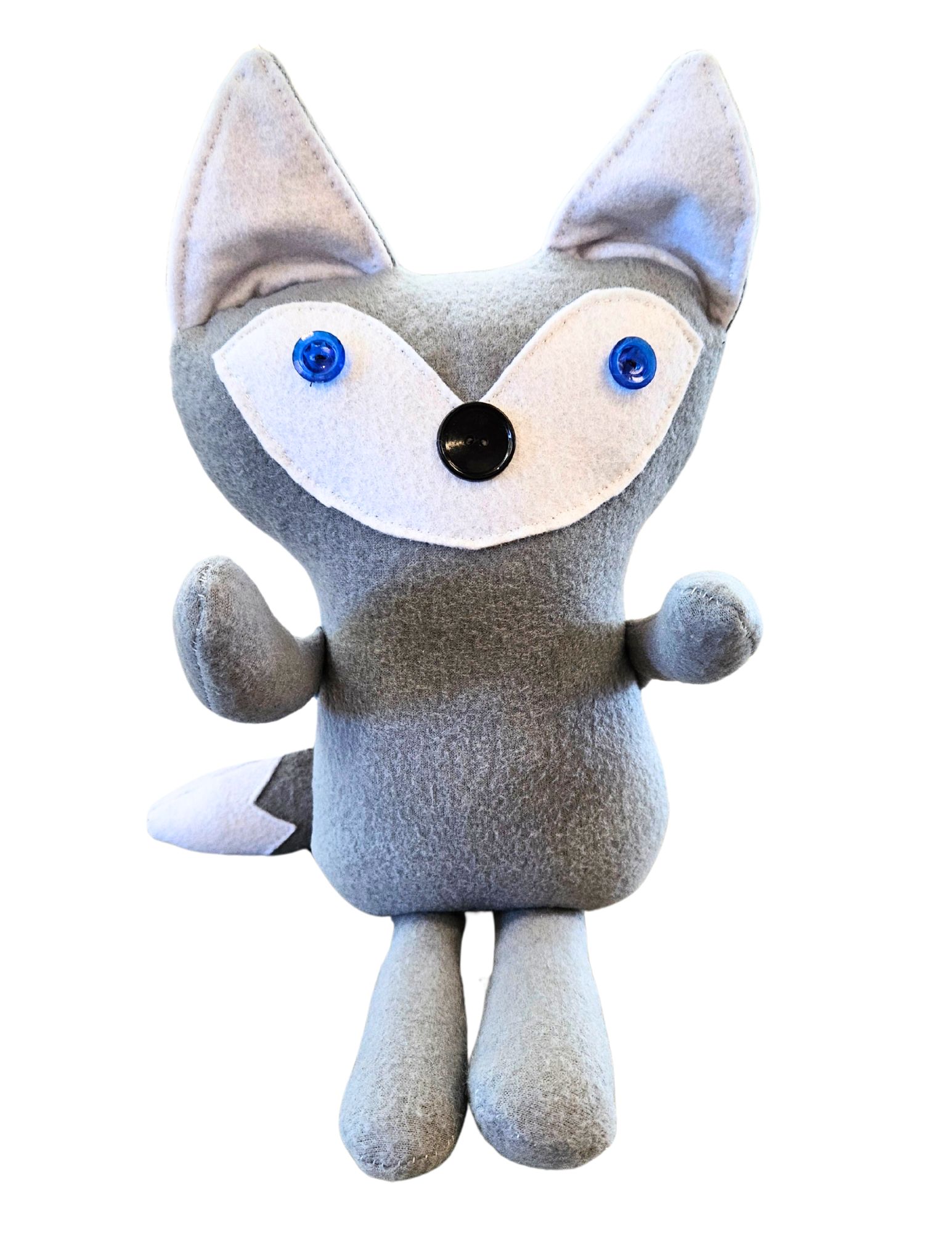 Sample of Fuzzy Fox craft for August Adult/Teen Grab & Go kit.