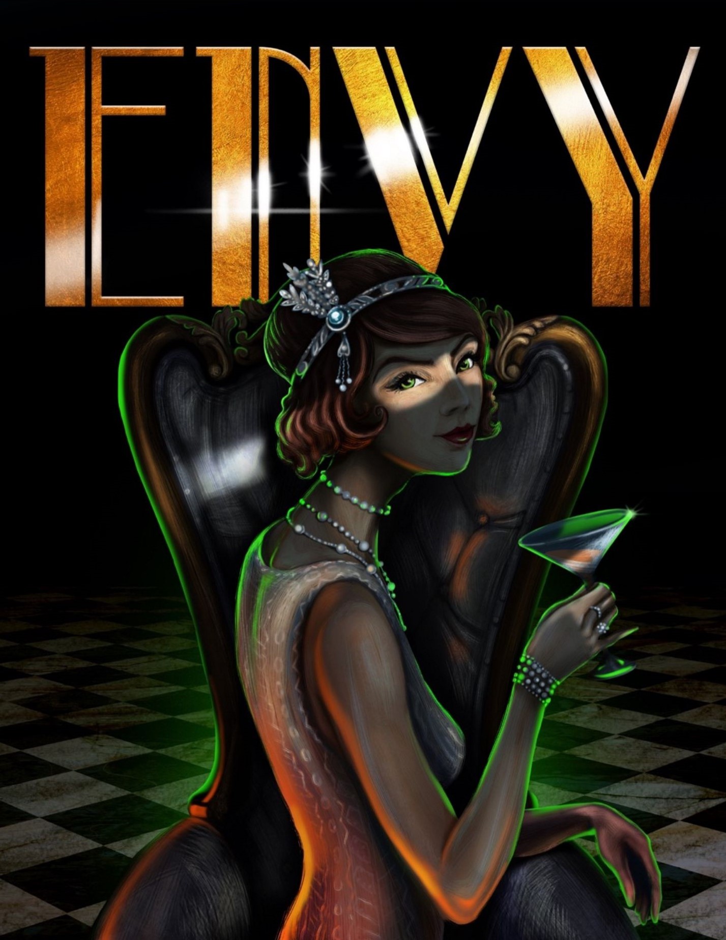 Poster from Envy Murder Mystery Escape Room provided by Lock, Paper, Scissors. 