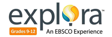 Ebsco Explora Grades 9-12 database logo