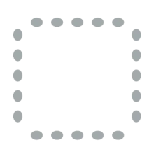 Chairs against three walls with tables against the fourth wall.